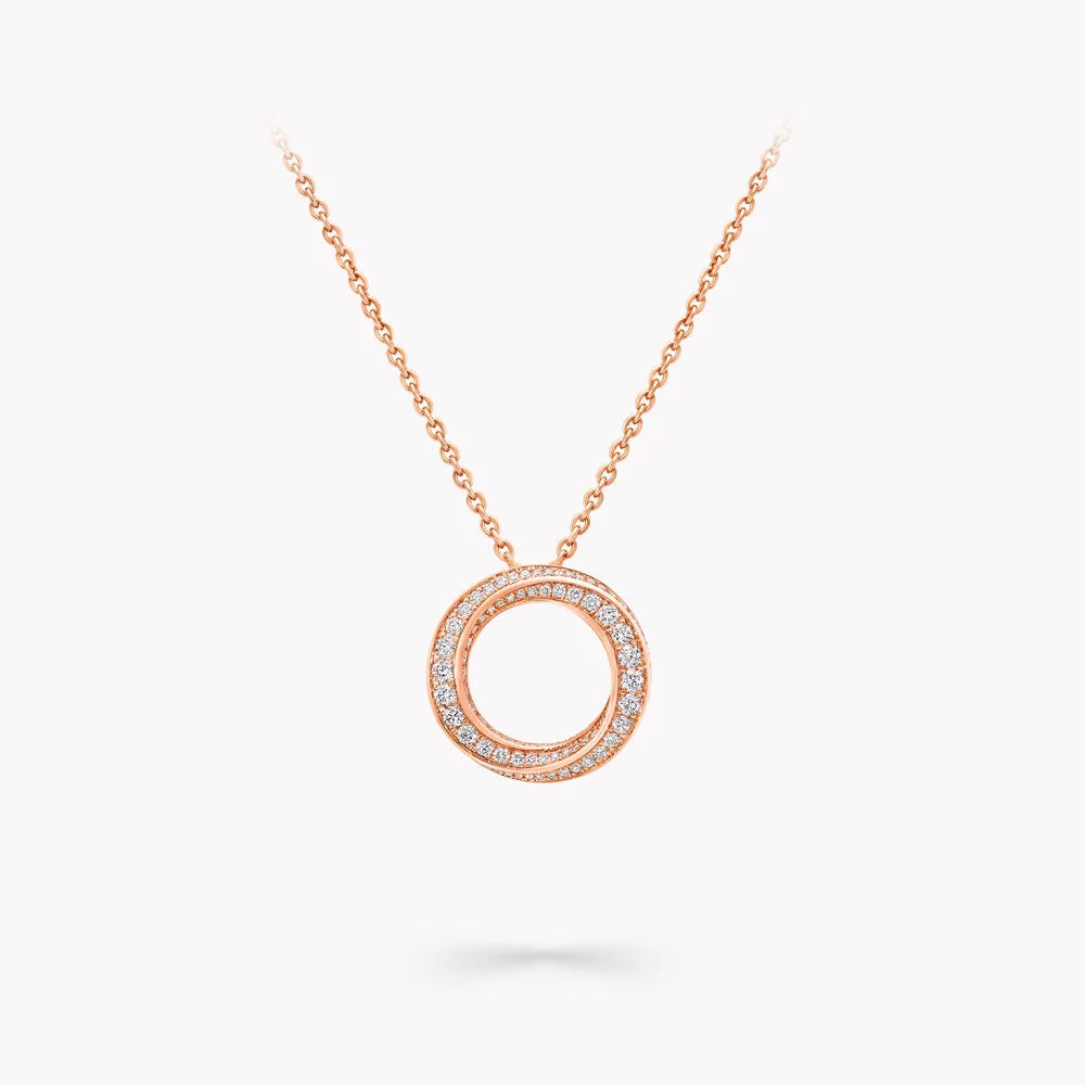 Spiral Pavé Diamond Pendant