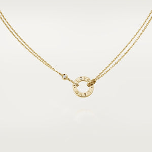 18K Love 2 Diamonds Necklace