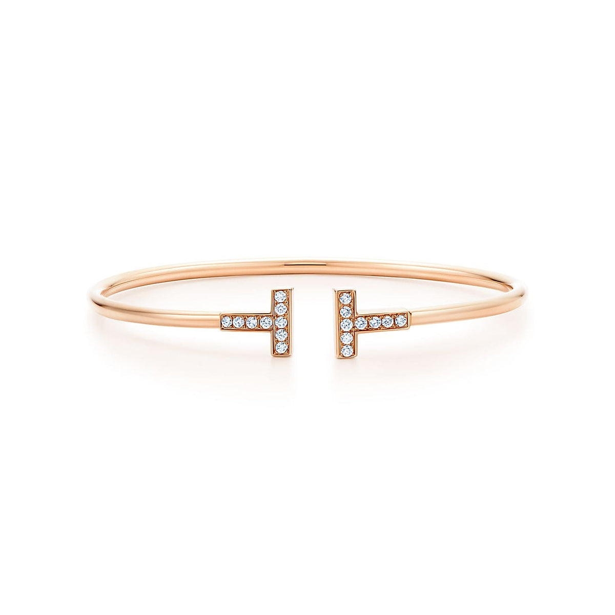 T Diamond Wire Bracelet