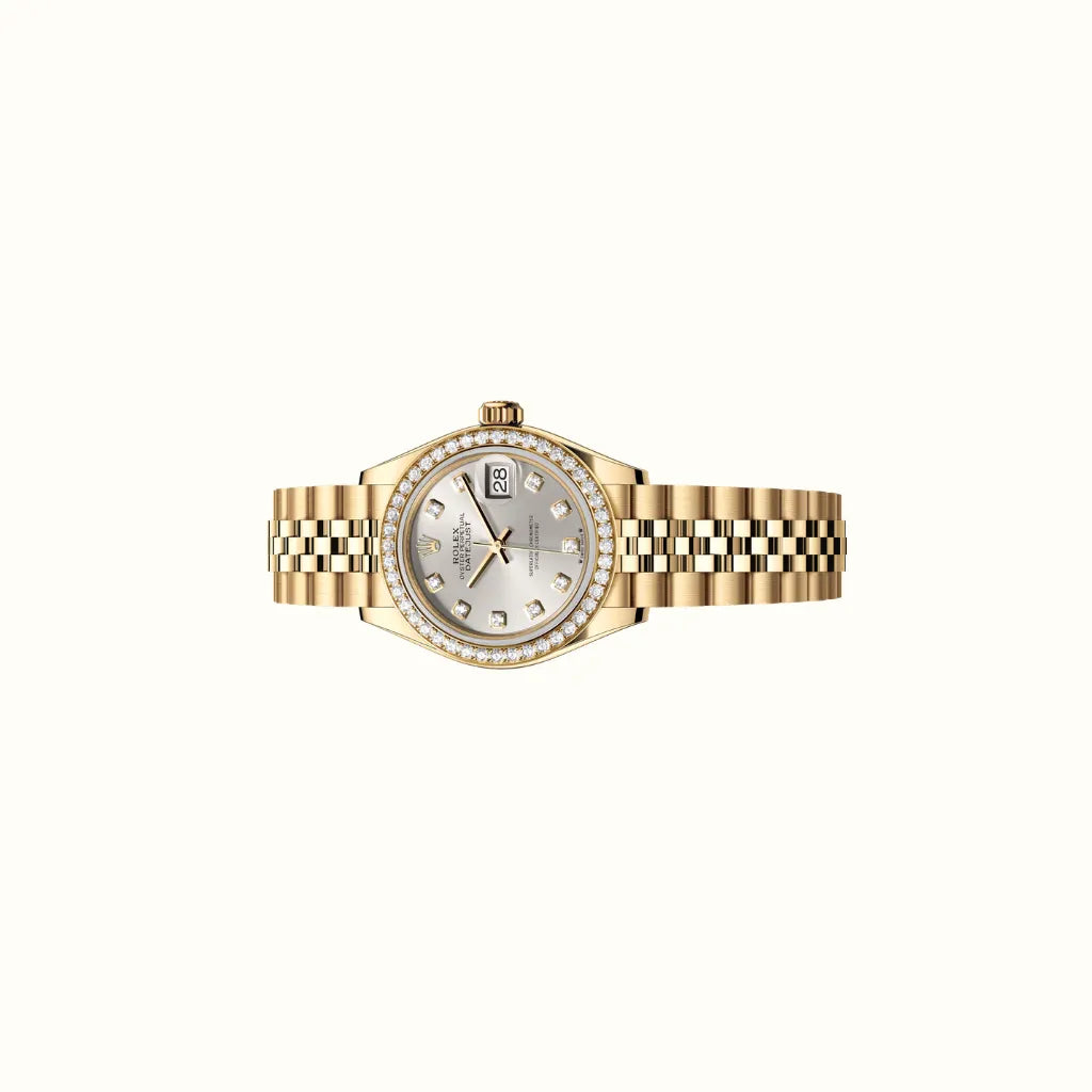 L'amour Datejust 28mm 279138RBR Silver Diamond Dial
