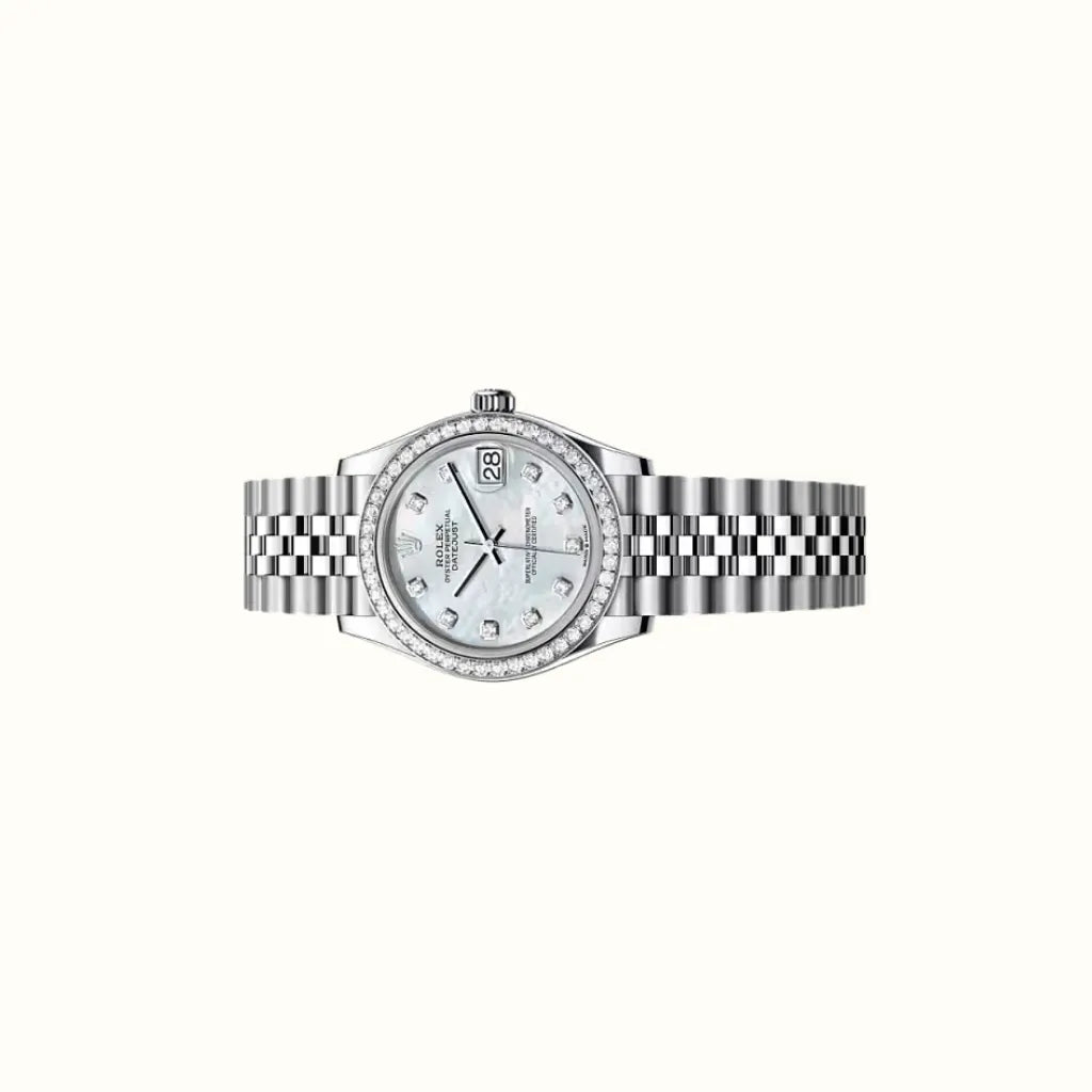 L'amour Datejust 31mm 278384RBR White Pearl Diamond Dial