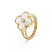 18K Vintage Alhambra Pearl Ring