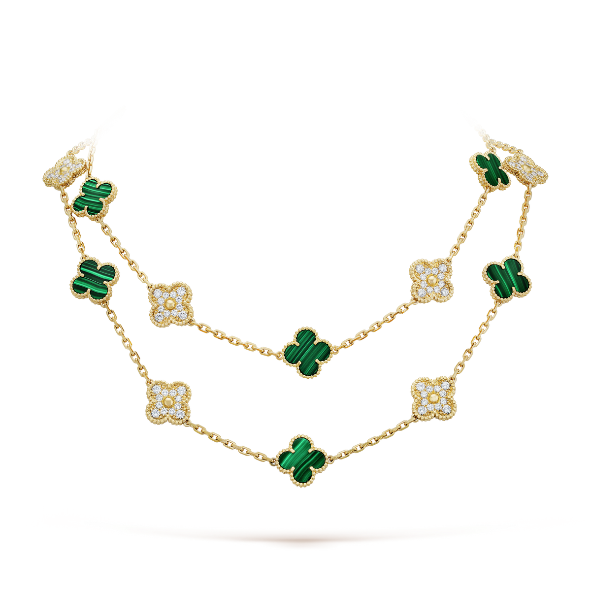 18K Vintage Alhambra 20 Motifs Long Necklace