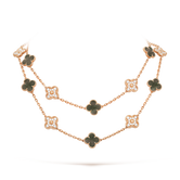 18K Vintage Alhambra 20 Motifs Long Necklace