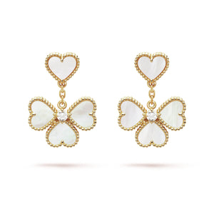 18k Sweet Alhambra Effeuillage Earrings
