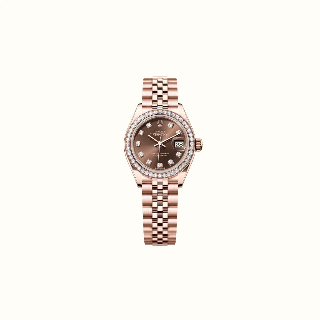 L'amour Datejust 28mm 279135RBR Chocolate Diamond Dial