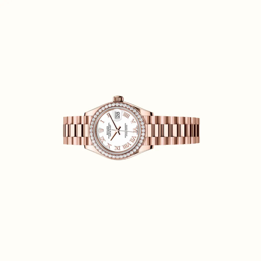 L'amour Datejust 28mm 279135RBR White Roman Dial