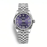 L'amour Datejust Roman Index VI Diamond Aubergine Dial Watch