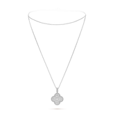 18K Magic Alhambra One Motifs Diamonds Necklace