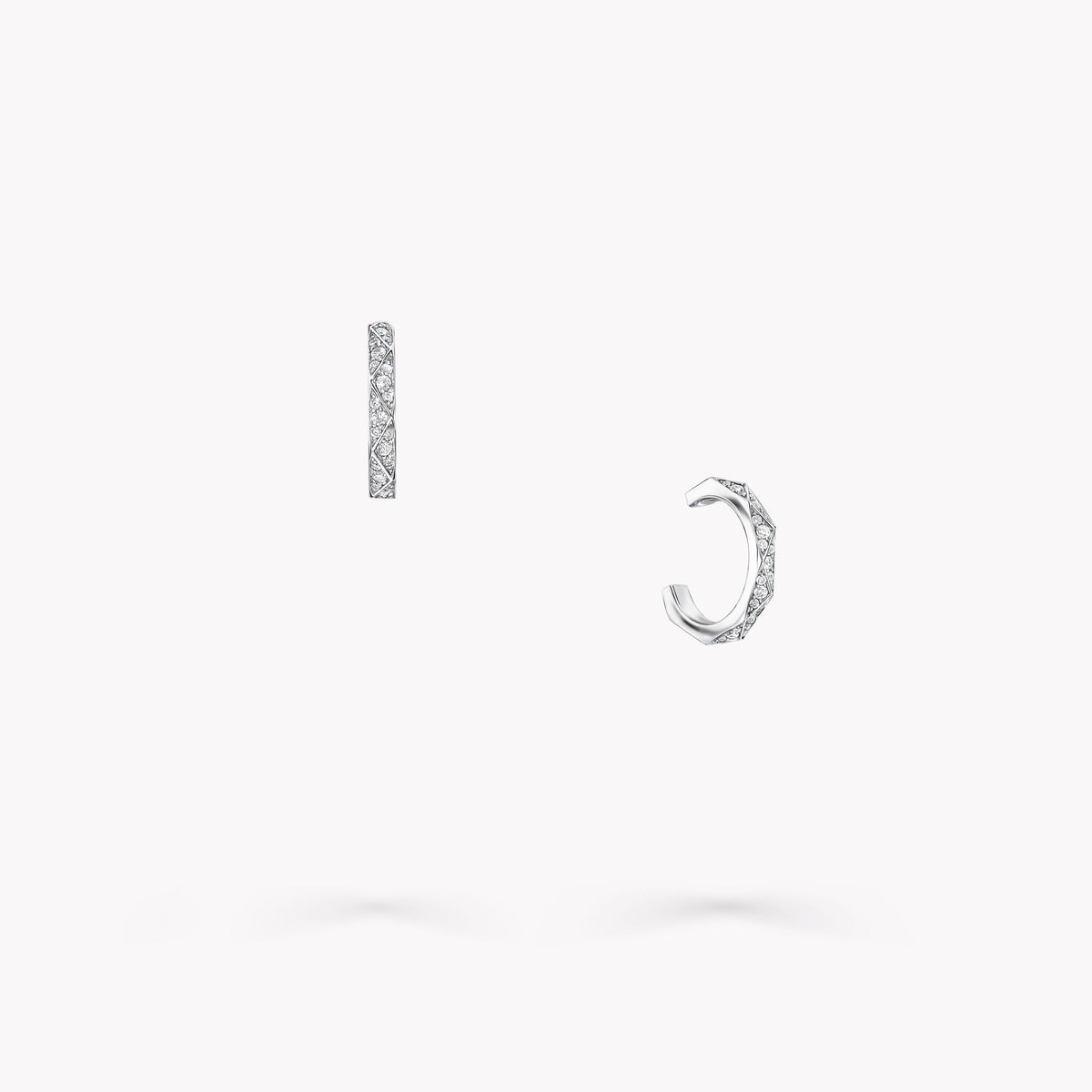 Laurence Signature Pavé Diamond Hoop Earrings