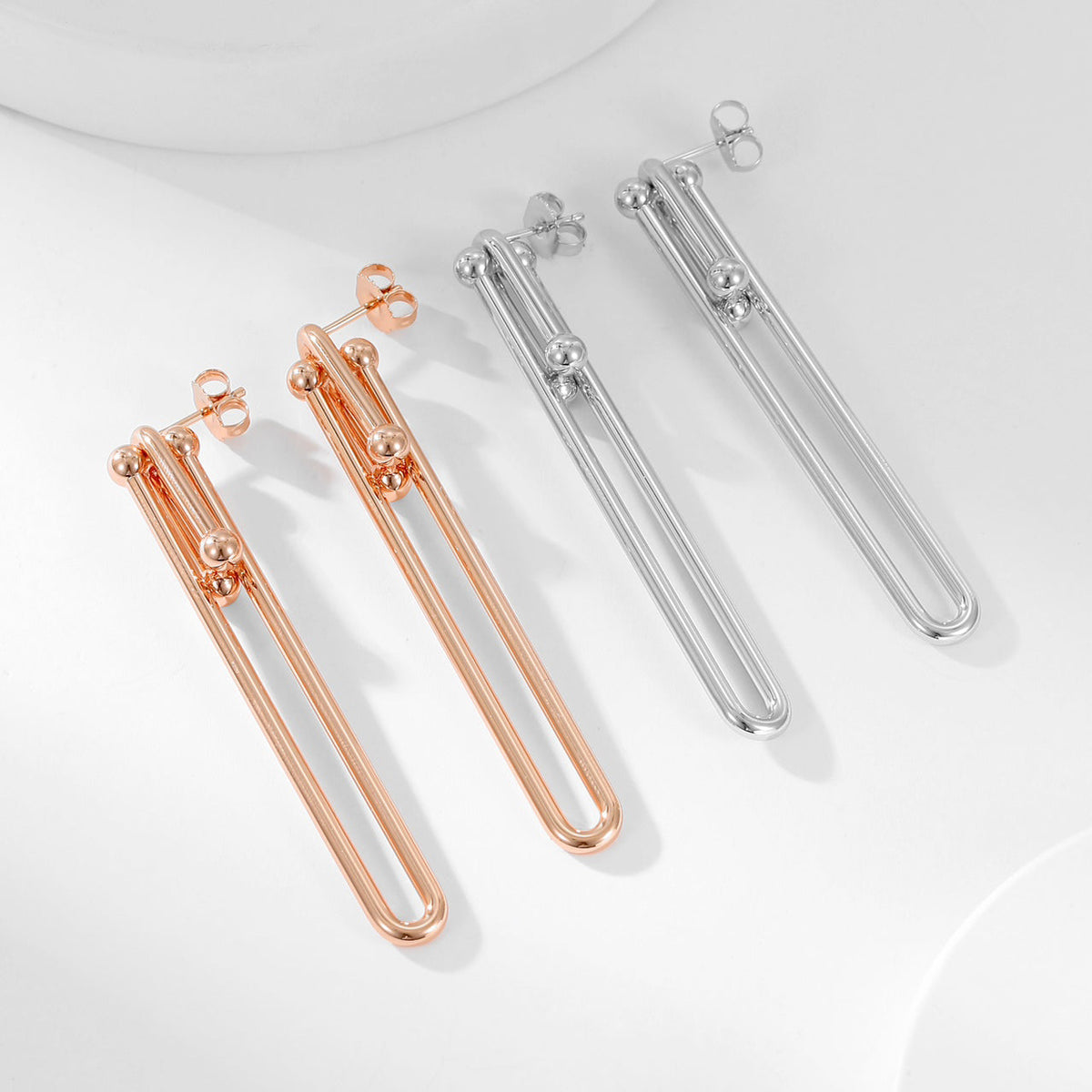 18K T HardWear Link Earrings
