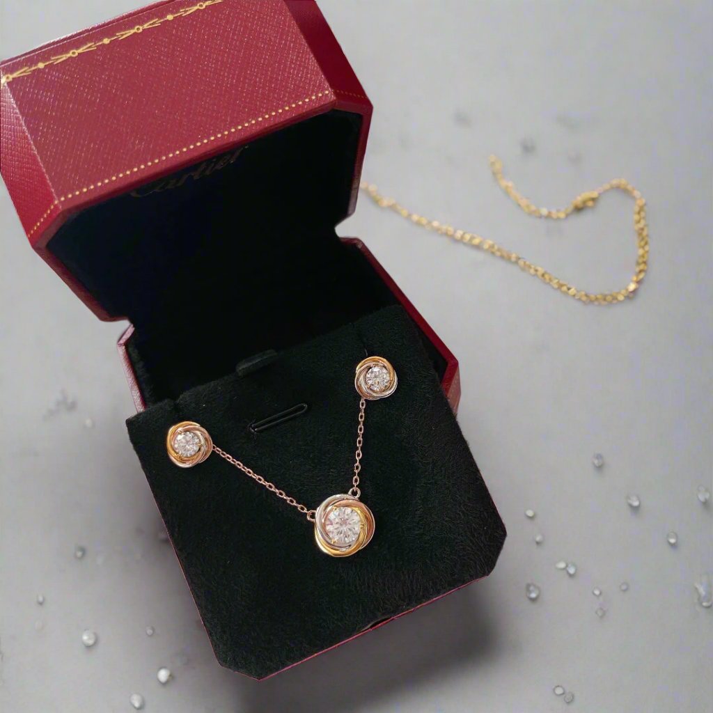 18K Trinity Earrings