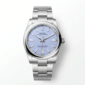 L'amour Oyster Perpetual Purple Dial And Smooth Bezel Watch