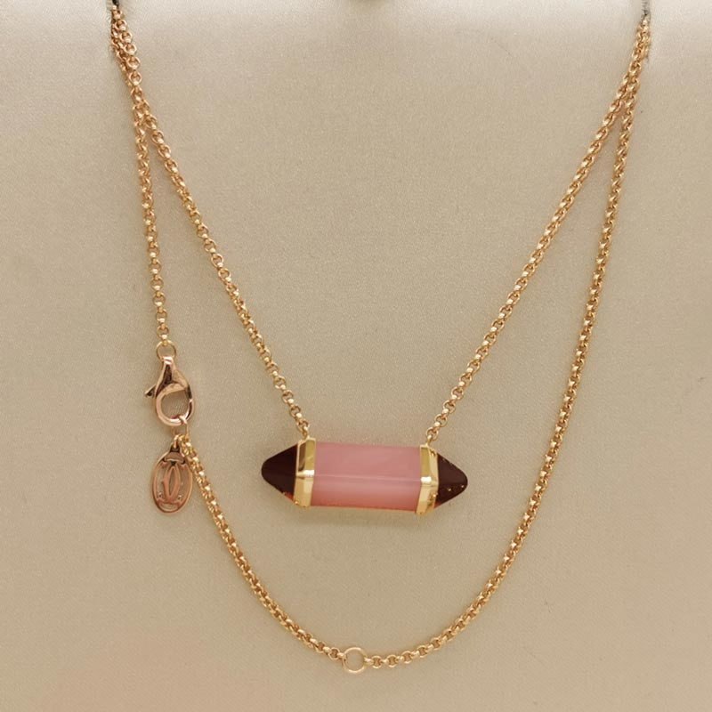 18K Les Berlingots De Pink Necklace